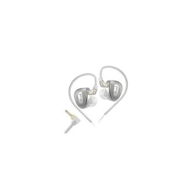 Picture of GK Streak Dual Driver Hi-Fi In ear monitor with mic Silver 3.5mm mic