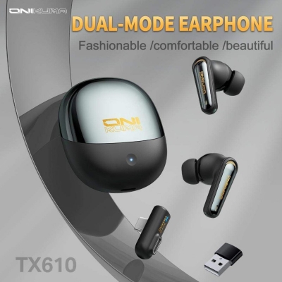 Picture of ONIKUMA TX610 ANC Dual-Mode Wireless Gaming Earbuds White
