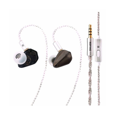 Picture of KEFINE Loric 10mm Dynamic Driver in ear monitor Black 3.5m with mic