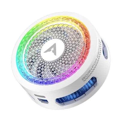 Picture of PIVA B3 25W Gaming Mobile Phone Cooler ,reduce thermal throttling and maintain stable FPS during games like PUBG Mobile, Call of Duty Mobile, Delta Force Mobile, and Free Fire White