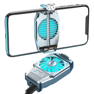 Picture of Rechargeable Universal Mini Mobile Phone Cooling Fan Radiator Turbo Hurricane Game Cooler Cell Phone Cool Heat Sink USB powered/ Rechargeable 