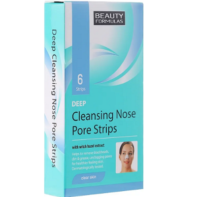 Picture of Beauty Formulas Purifying Charcoal Cleansing Nose Pore Strips - 6 Strips