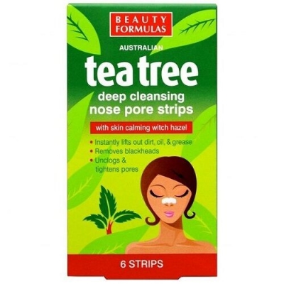 Picture of Beauty Formulas Australian Tea Tree Deep Cleansing Nose Pore Strips – 6 Strips