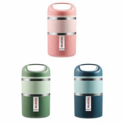 Picture of Tedemei Stainless Steel 2 Layers Lunch Box 1.13L