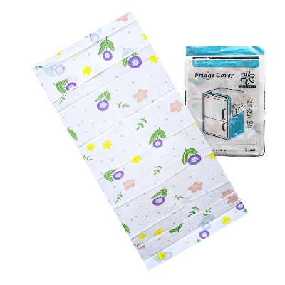 Picture of Fridge Cover Refrigerator Dust Cover with Side Pocket 130x55 cm