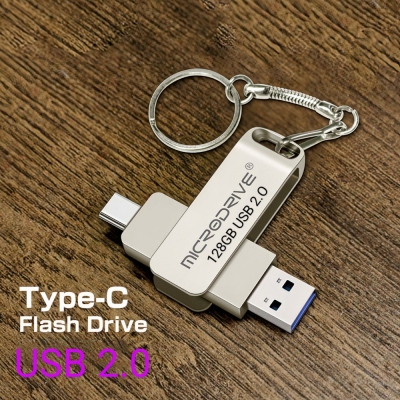 Picture of 2 in1 OTG USB - C To USB 3.0/2.0 flash drive 128GB USB-C Pendrive USB3.0 /2.0Pen Drive Memory Stick Type-C Disk 