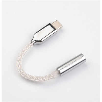 Picture of NiceHCK TC3 Type-C to 3.5mm HIFI DAC ,8 strands pure silver optional White