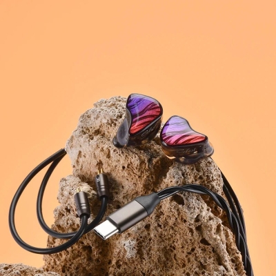 Picture of Kinera Celest IgniteX Beast 1 DD+1 BA Hybrid Dual Driver with mic Purple