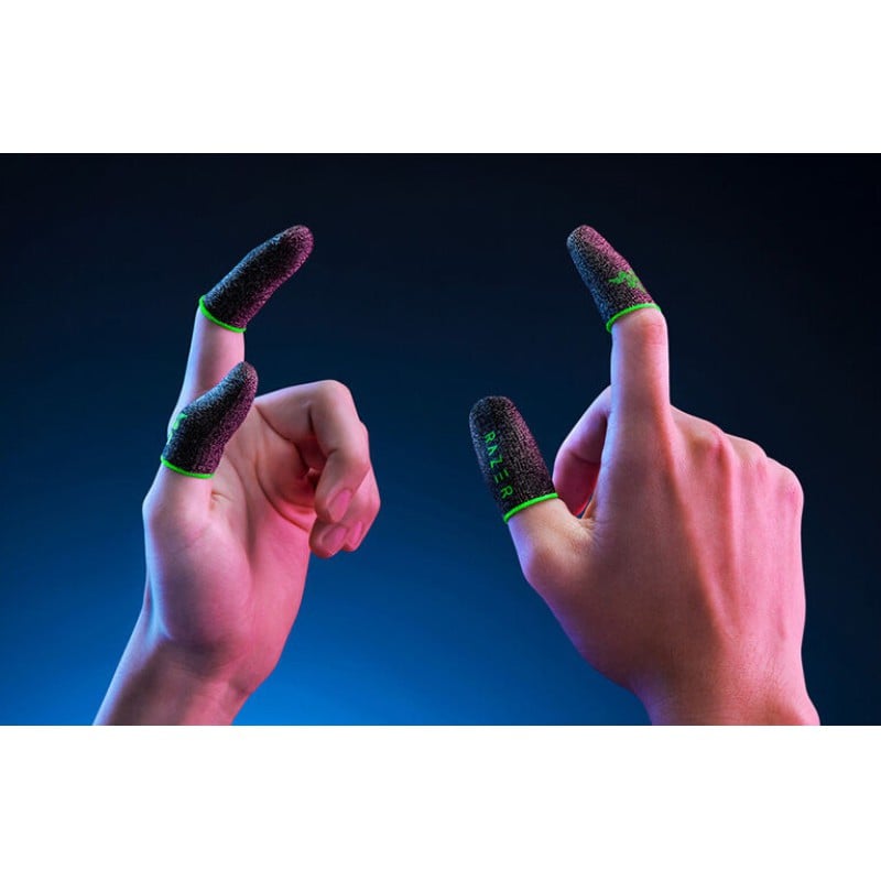 Picture of RAAZER gaming finger sleevs for pubg, freefire, cod mobile, efootball users Razer 1 pair