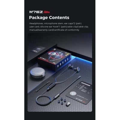 Picture of Plextone M762 Ultra Gaming Earphones , premium wired Type-C gaming earphone designed for competitive mobile gamers Black