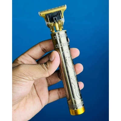 Picture of Hair Trimmer Shaver Rechargeable For Men Hairdresser Plastic Hairdresser Products Portable Travel Supplies Barber Shop Head Gold