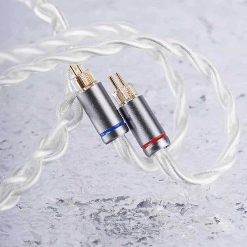 Picture of Nicehck SP4 USB C IEM Cable with Mic White