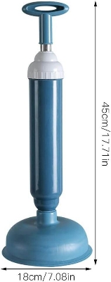 Picture of Vacuum Plunger with Strong Suction Power, High Pressure Toilet Pipe & Drain Cleaner