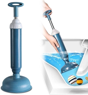 Picture of Vacuum Plunger with Strong Suction Power, High Pressure Toilet Pipe & Drain Cleaner