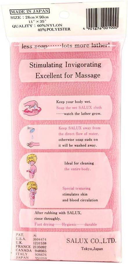Picture of Salux Japanese Beauty Nylon Exfoliating Skin Bath Wash Cloth - 1 Piece