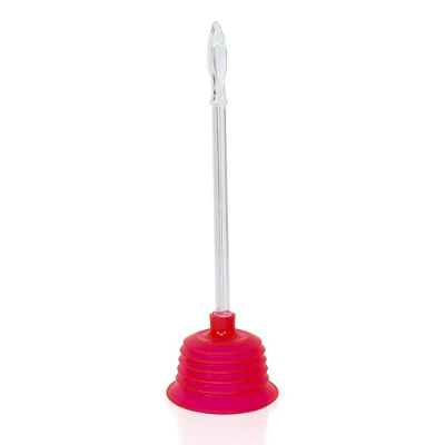 Picture of Plastic Handle Toilet Plunger for Clogged Toilets and Drains Suction