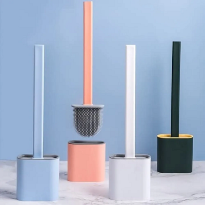 Picture of Multicolor Silicone Toilet Cleaning Brush