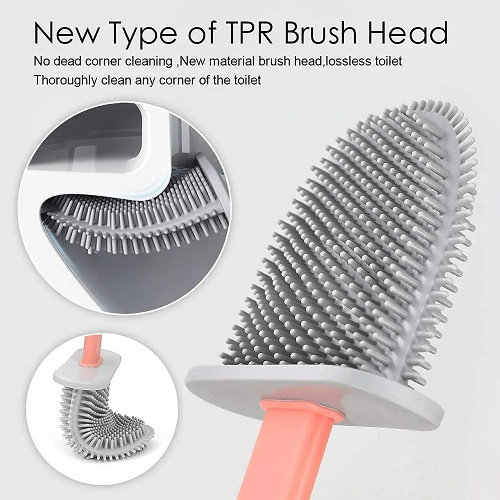Picture of Multicolor Silicone Toilet Cleaning Brush