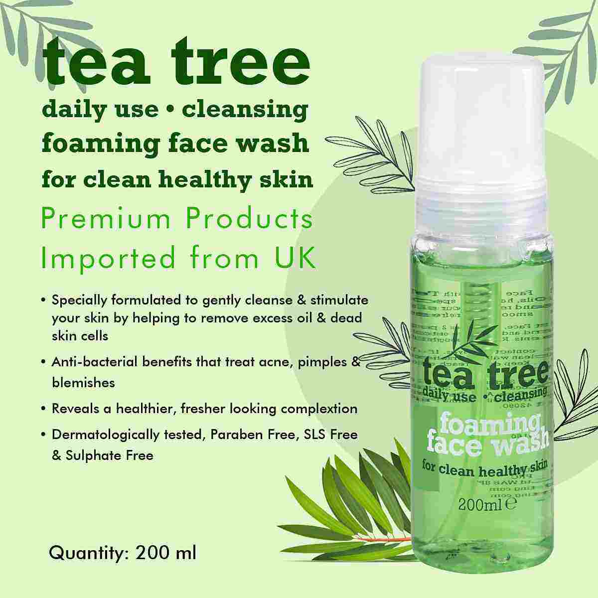 Picture of XBC Tea Tree Foaming Face Wash 200ml