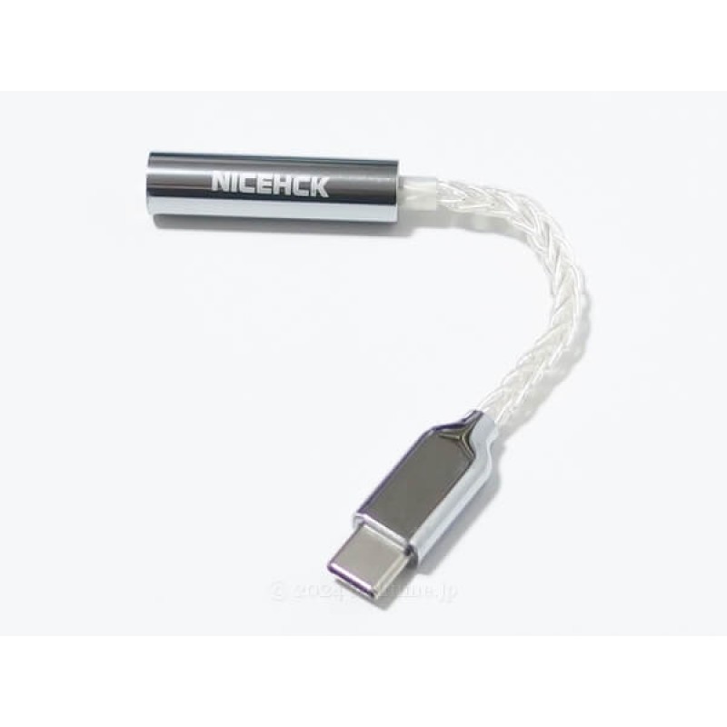 Picture of NiceHCK TC3 Type-C to 3.5mm HIFI DAC ,8 strands pure silver optional White