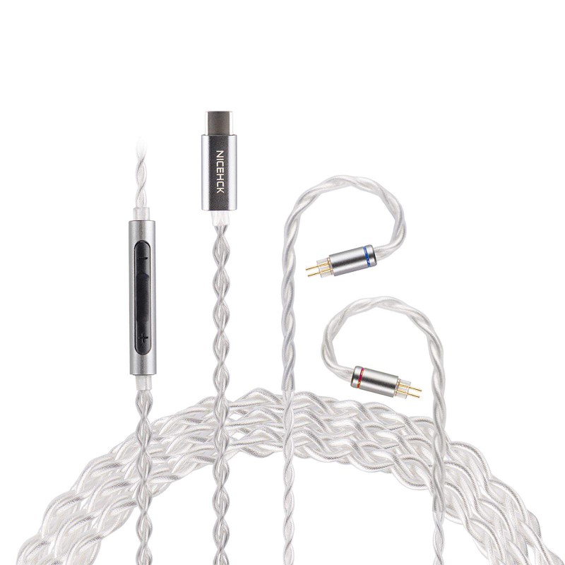 Picture of Nicehck SP4 USB C IEM Cable with Mic, CX31993 DAC Chip 