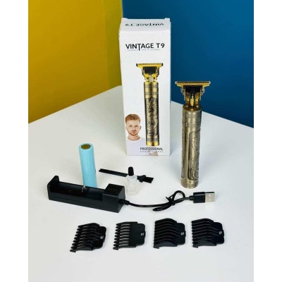 Picture of Hair Trimmer Shaver Rechargeable For Men Hairdresser Plastic Hairdresser Products Portable Travel Supplies Barber Shop Head Gold