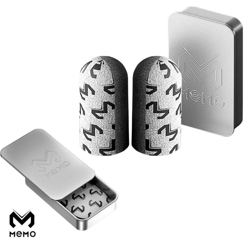 Picture of MEMO 2pcs /1pair FS02 Anti Slipping and Sweat Breathable Silver Clothing Finger Sleeve for Pubg, Freefire Grey