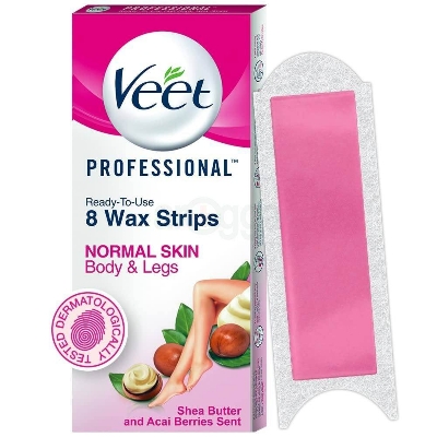 Picture of Veet Professional Normal Skin Hair Removal Wax Strips 8 Strips