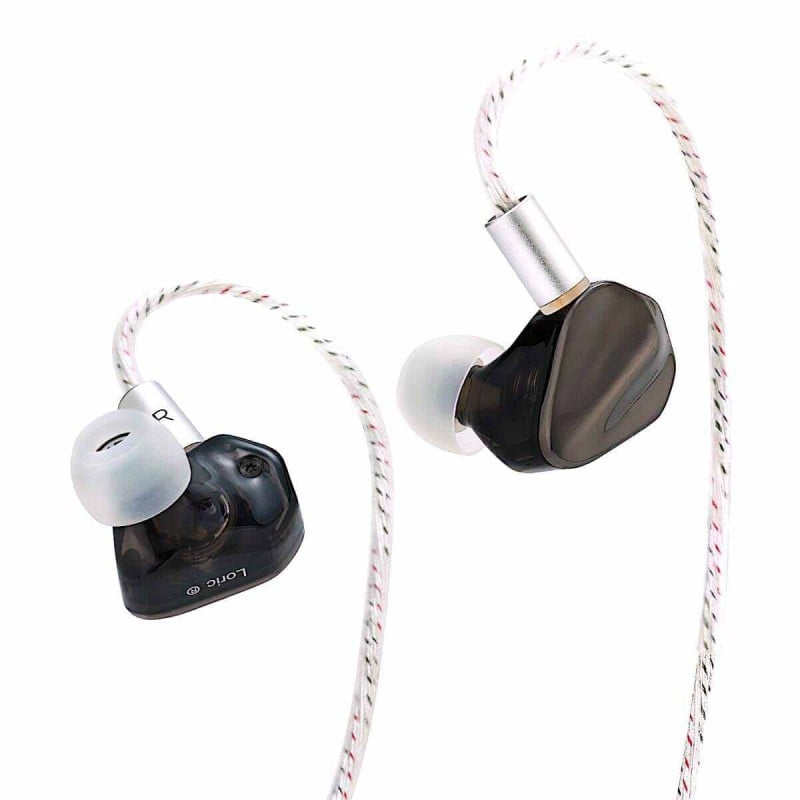 Picture of KEFINE Loric 10mm Dynamic Driver in ear monitor Black 3.5m with mic