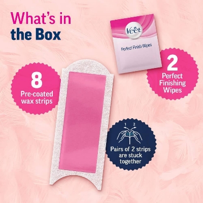 Picture of Veet Professional Normal Skin Hair Removal Wax Strips 8 Strips