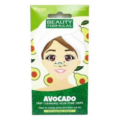 Picture of Beauty Formulas Avocado Nose Pore Strips - 6 Strips