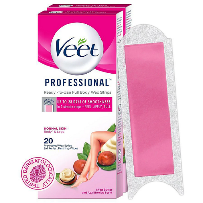 Picture of Veet Professional Normal Skin Hair Removal Wax Strips 20 Strips