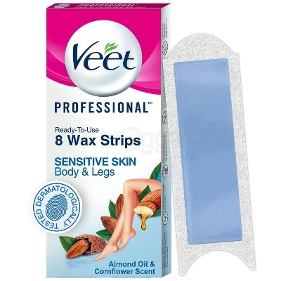 Picture of Veet Professional Normal Skin Hair Removal Wax Strips 8 Strips