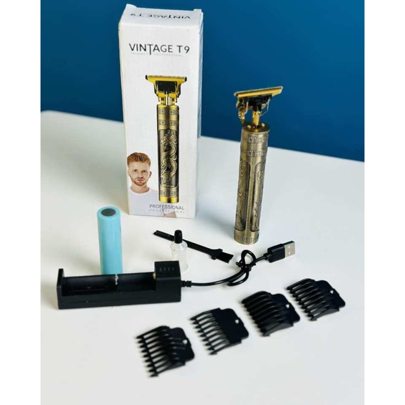 Picture of Hair Trimmer Shaver Rechargeable For Men Hairdresser Plastic Hairdresser Products Portable Travel Supplies Barber Shop Head Gold