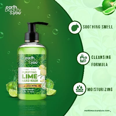 Picture of Earth Beauty & You Purifying Lime Hand Wash 370ml