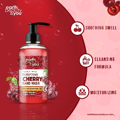 Picture of Earth Beauty & You Purifying Cherry Hand Wash 370ml