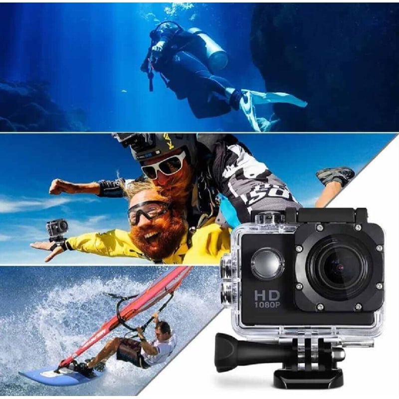 Picture of 4K Ultra HD Action Camera 3MP 900mAh Underwater Waterproof Case Outdoor Sports Helmet Video Recording Cameras With 2.0 HD Screen 