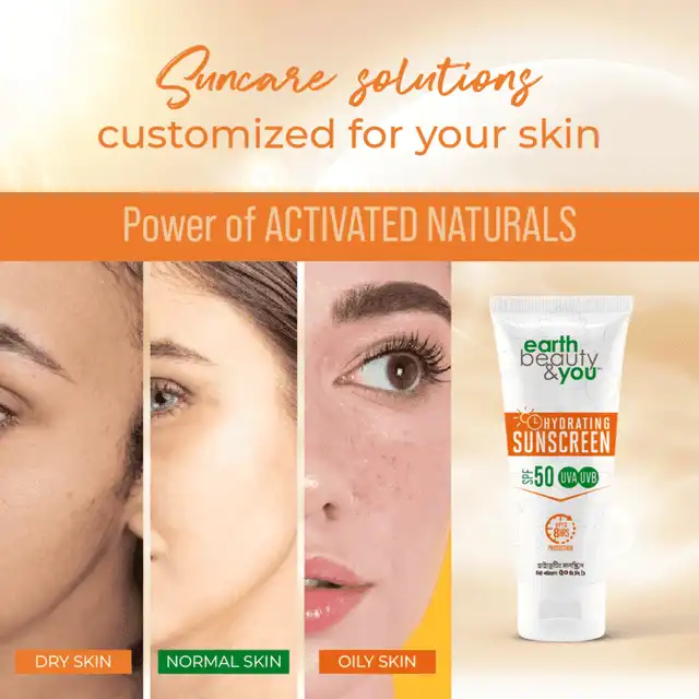 Picture of Earth Beauty & You Hydrating Sunscreen 50ml (SPF 50 UVA UVB)