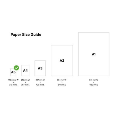 Picture of A5 Size Paper - offset printable paper - 80 gsm 500 pages