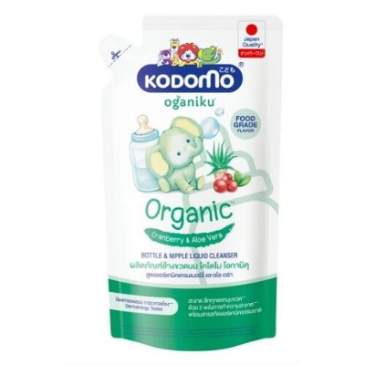 Picture of Kodomo Organic Cranberry & Aloe Vera Bottle & Nipple Liquid Cleanser 600ml Refill Pack