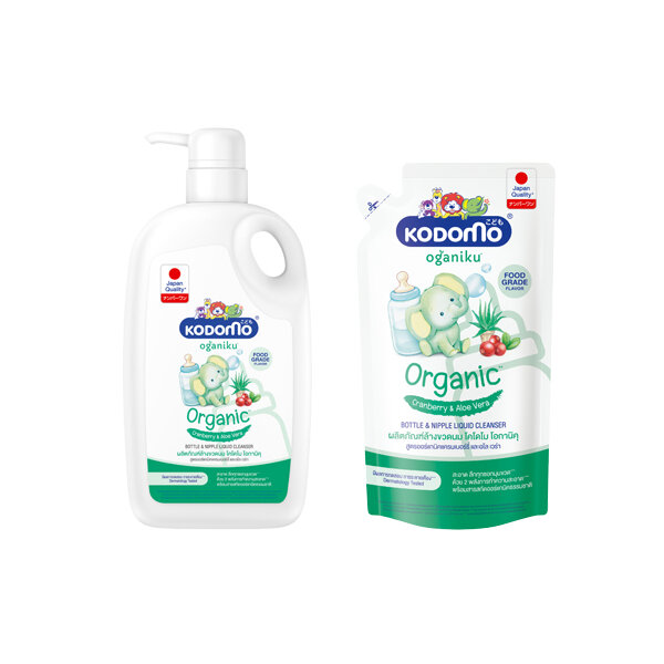 Picture of Kodomo Organic Cranberry & Aloe Vera Bottle & Nipple Liquid Cleanser 600ml Refill Pack