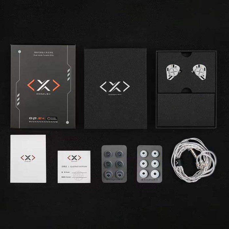 Picture of OOOPUSx OP.24 Hi-Fi In ear earphone, Suitable for Pop, Rock, EDM, Jazz, Classical & Gaming White