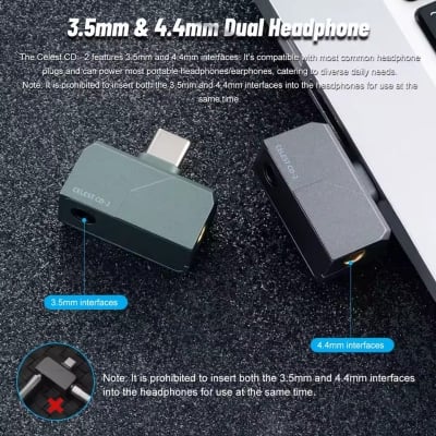 Picture of Celest CD-2 Portable Type-C to 3.5mm 4.4mm DAC Green