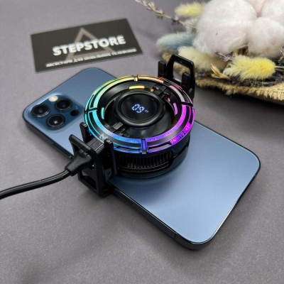 Picture of MEMO CX15 | 10W Magnetic Gaming Phone Cooler Ideal for PUBG Mobile, COD Mobile, Warzone Mobile, Genshin Impact, and emulation gaming Black