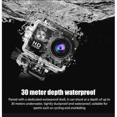 Picture of 4K Ultra HD Action Camera 3MP 900mAh Underwater Waterproof Case Outdoor Sports Helmet Video Recording Cameras With 2.0 HD Screen 