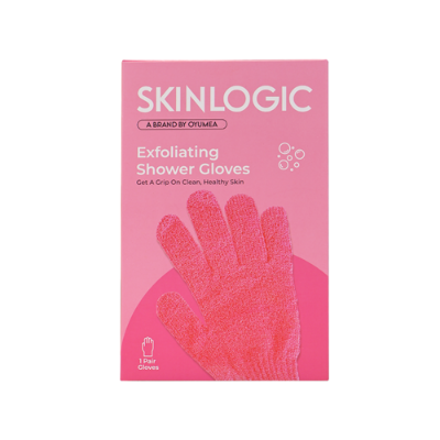 Picture of Skinlogic Bath And Body Exfoliating Body Gloves 1 Pair Pink