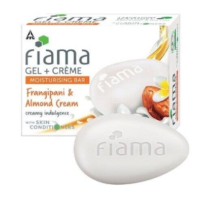 Picture of Fiama Frangipani & Almond Gel + Creme Moisturising Bar 125gm