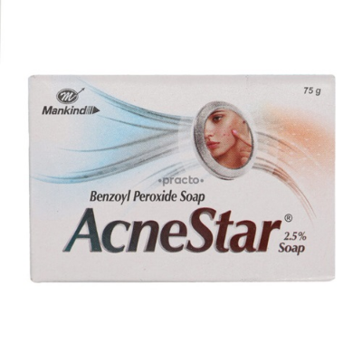 Picture of Acnestar 2.5% Benzoyl Peroxide Soap for Acne – 75g