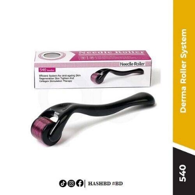 Picture of ZGTS Derma Roller 540 Titanium Alloy Needles Roller, Purple, 1.0mm