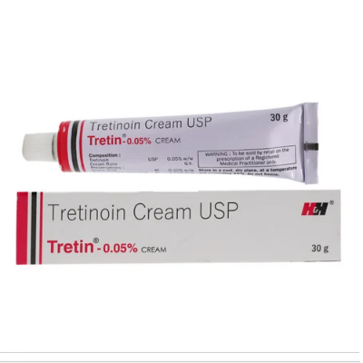 Picture of Tretin 0.05% Cream for Acne treatment and Pores 30g